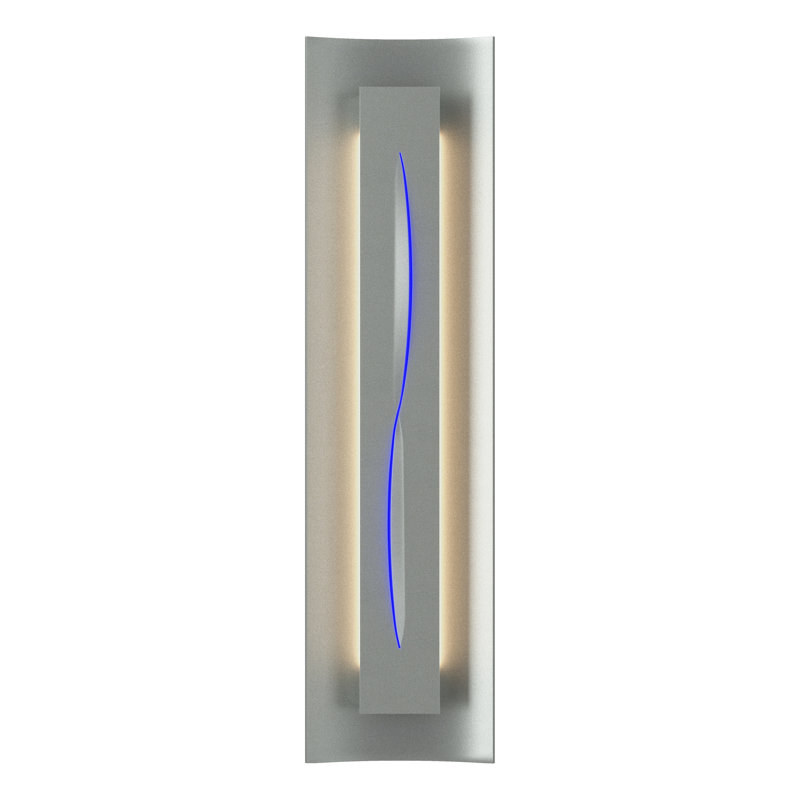 Gallery Dimmable 8 Lbs Flush Mount Scone, Vintage Platinum, Blue