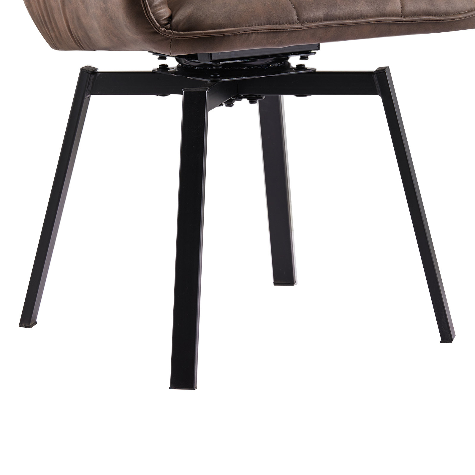 Latitude Run 1 Set Of Faux Leather Swivel Chair,Grey | Wayfair.ie