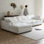Coussin modulaire blanc en polyester-1411495973