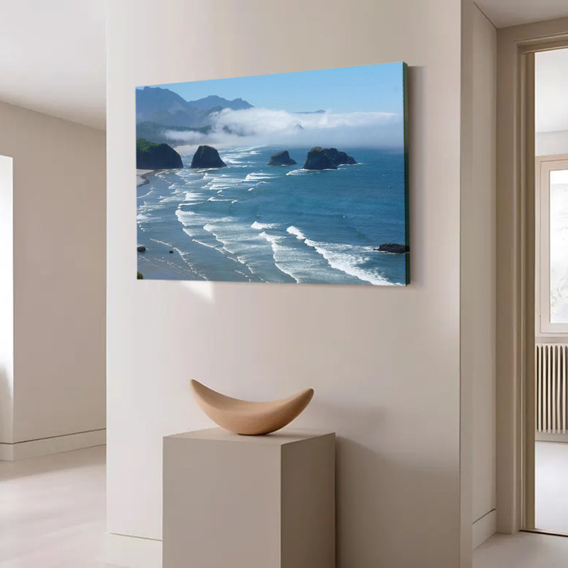 Oregon Coast Haystack Rock Sea Stacks Wall Art Print, 16x24inch
