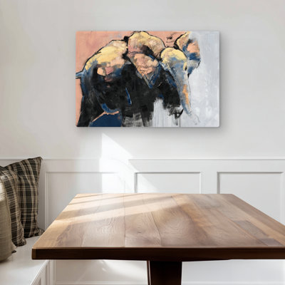 Abstract Elephant - Wildlife Contemporary Metal Print | Home Decor