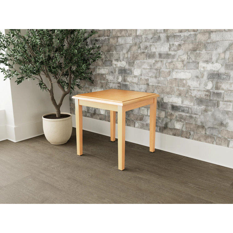 Table de bout en bois Lenox, Naturel, H 20 po x l 20 po x P 20 po