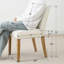 Chaise rembourrée en lin à hauteur d'assise de 18,5 po Dawniel-103707404