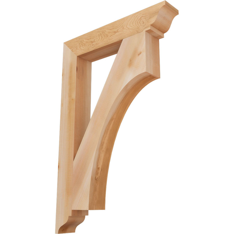Support traditionnel l 3 3 1/2 po x P 24 po x H 36 po Westlake, Cèdre rouge de l'Ouest, Lisse, H 36 po x l 3,5 po x P 24 po