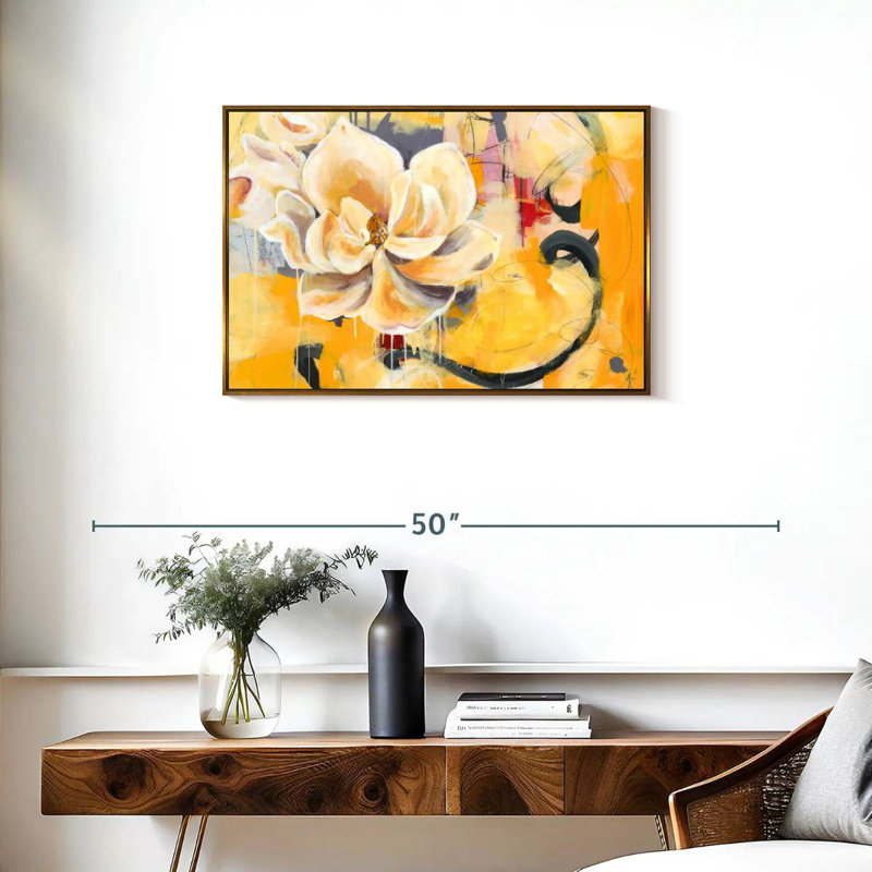 Southern Charm, Cadre flottant doré, 31 po x 21 po