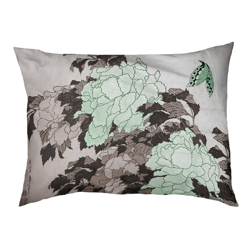 Coussin Burkart, L 42 po x l 52 po, Vert / Noir