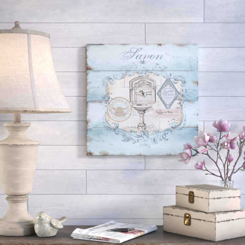 «French Bath Sink» par Tre Sorelle Studios, reproduction d'art graphique sur toile, H 30 po x l 30 po