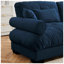 Canapé moderne avec repose-pieds en velours l 93,7 po x P 61,8 po x H 35 po Modern