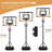 Yaheetech Height Adjustable Portable Metal Full-Size Basketball Hoop-84691522