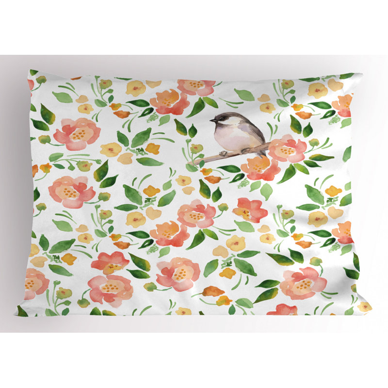 Polyester Floral Sham Set, Queen
