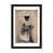 Papier d'art encadré noir sélectionné