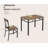 Compact 4-Person Dining Table Set