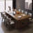Industrial-style solid wood rectangular dining table-291805384