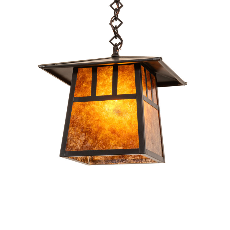 12" Square Stillwater Double Bar Mission Pendant