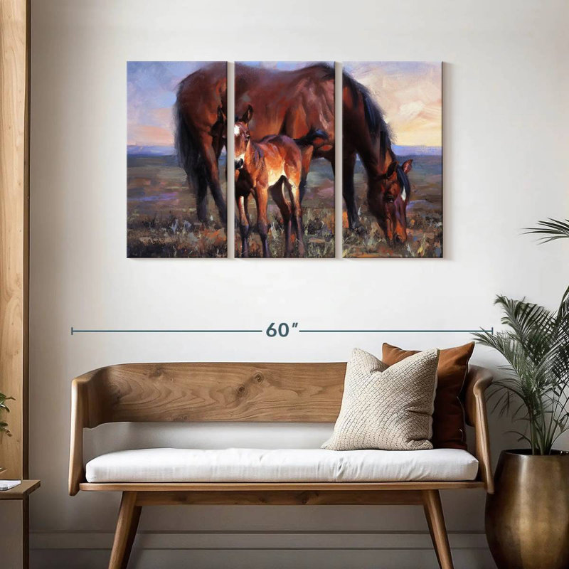 Brampt The Bay Filly, 28" H x 45" W