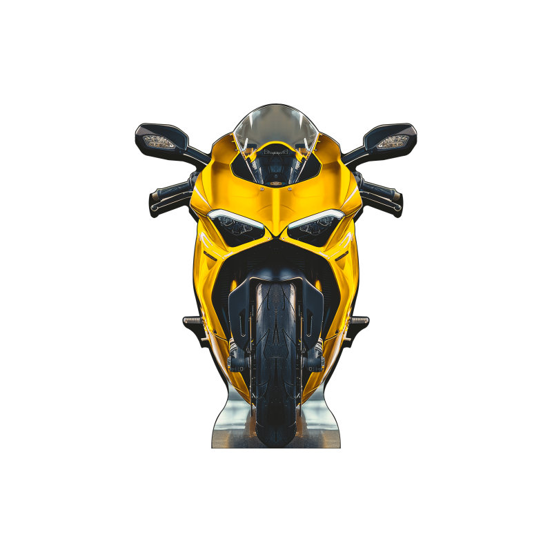 Support pour rash en asphalte, Jaune