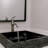 Novatto 18'' Black Stone Square Bathroom Sink