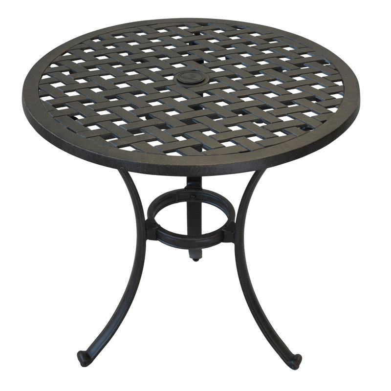 Ensemble bistro rond en aluminium 30 po Baye