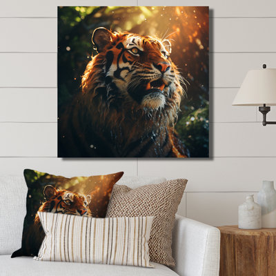 " Double Exposure Tiger Lensflare Silhouette II "