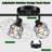 6-Light Black Semi Flush Mount, Rotatable Track Lighting Kit with Wire Cages