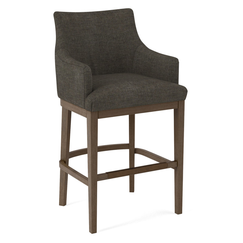 Upholstered Stool, 61353-71, Pecan