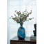Vase en verre Mayron avec tourbillon - 7,5 po de diamètre x 13,5 po - bleu / blanc-1555387317