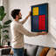 Colour Study in Dots Geometric - Framed Print-995232698-995232701