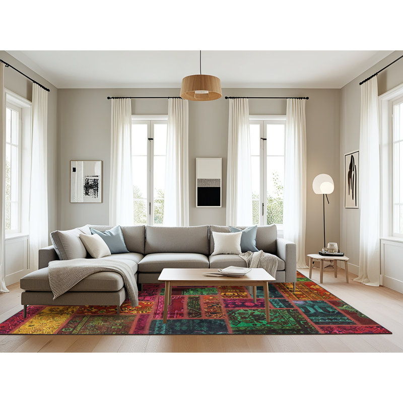 Abstract Indoor Rug, Rectangle 8' x 10'
