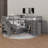 Twin-Twin Over Full L-Shaped Bunk Bed With 3 Drawers, Movable Desk, And Closet-1618093268