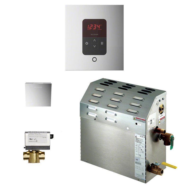 Ensemble de générateur de vapeur 9 kW, Chrome poli