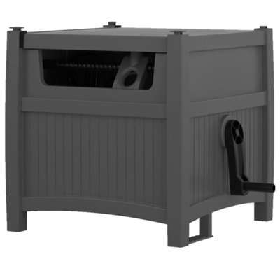 Suncast Smart Trak 225 ft. Retractable Free Standing Hideaway Hose Reel in Gray