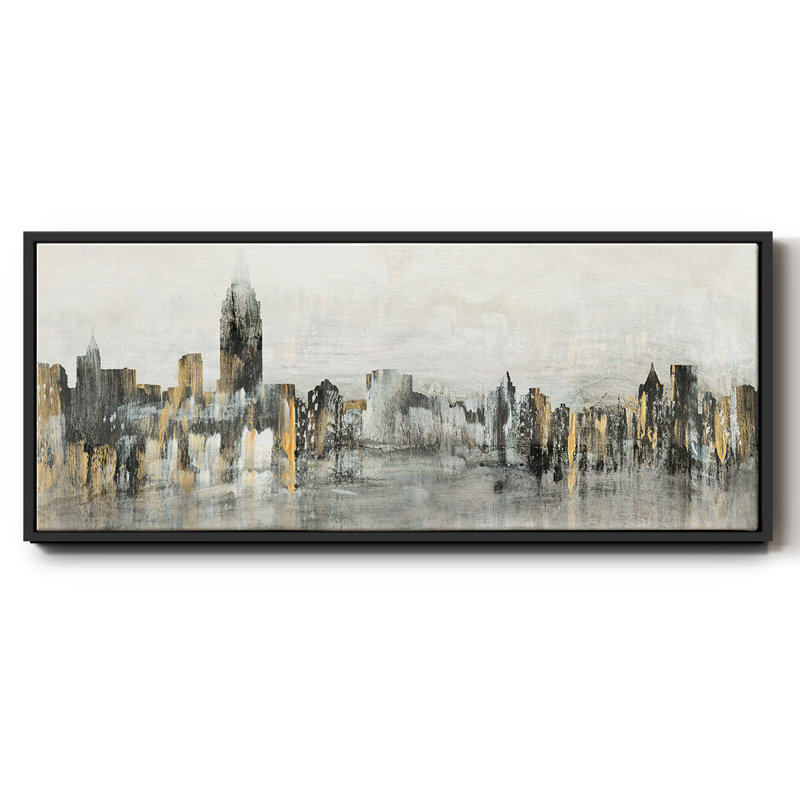 Bright City Lights - Toile encadrée, H 8 po x l 20 po