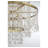  Luna 15-Light Chandelier in Warm Brass-458601398