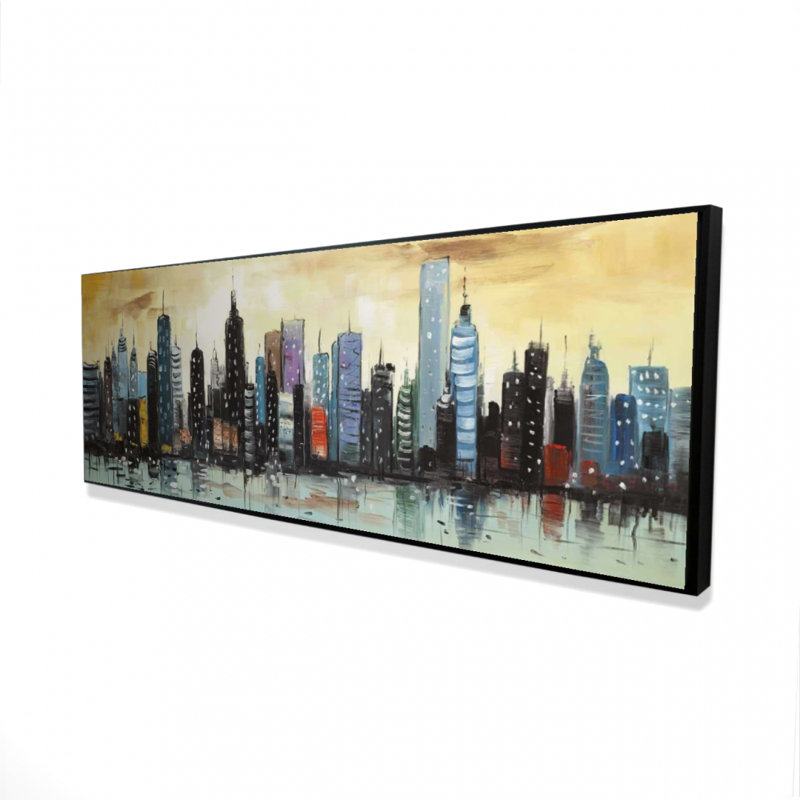 " Skyline On Abstract Cityscape "