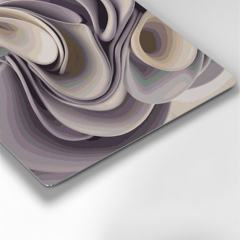Art mural gris Biomorphic Abstraction 89, H 16 po x l 16 po
