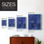 «Blue Puzzle II», reproduction encadrée - bois massif-1907851215-1907851210