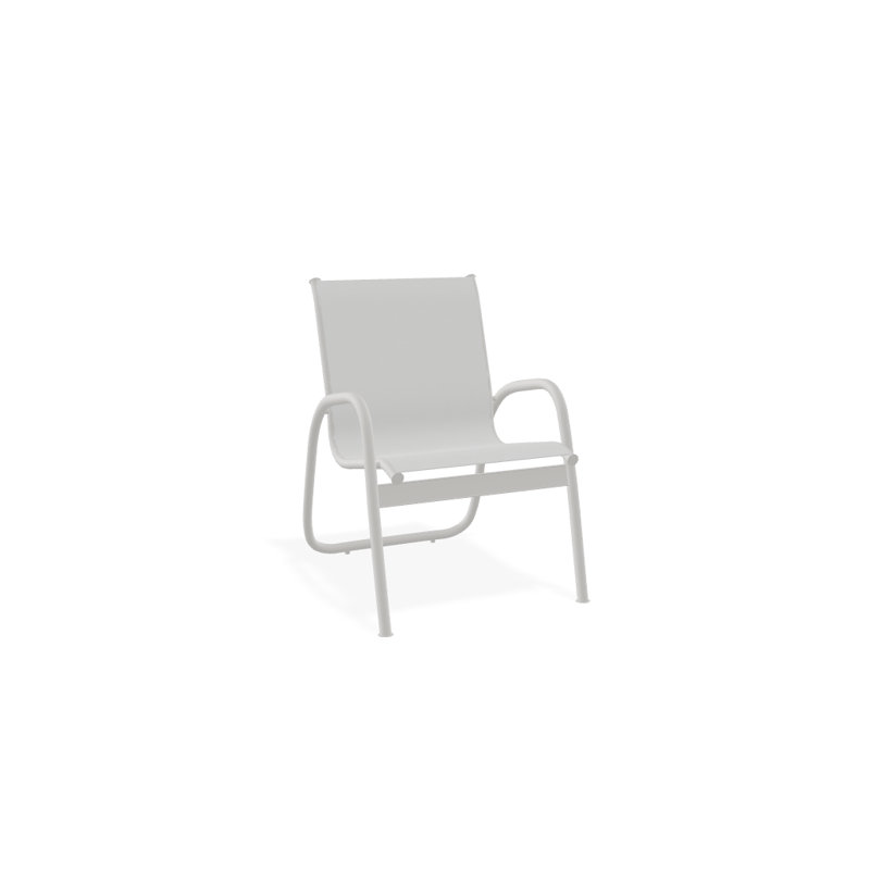Fauteuil de patio Gardenella, Neige texturée, Blanc 6D Sunbrella®