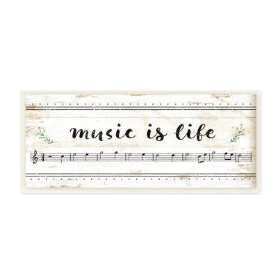 «Music Is Life Composition Paper with Notes», impression