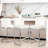 26'' Modern Upholstered Low Back Counter & Bar Stool With Metal Sled Frame -1369423371-1403939597