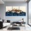 Paysage de montagne, impression sur toile tendue sur toile, ensemble de 3-833133996