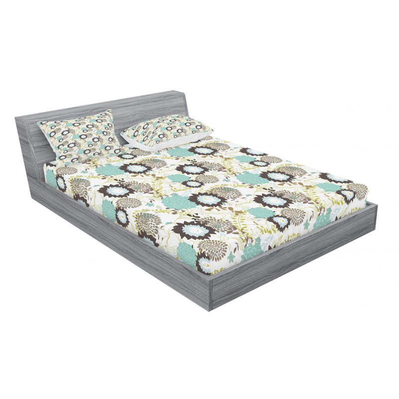 Ensemble de draps Dandelions, Ensemble de draps pour lit double avec un drap-hou