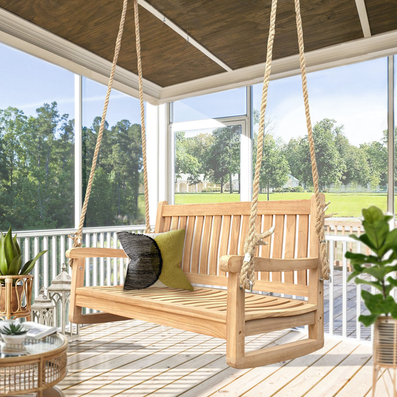 Hazen 2 Person Teak Porch Swing
