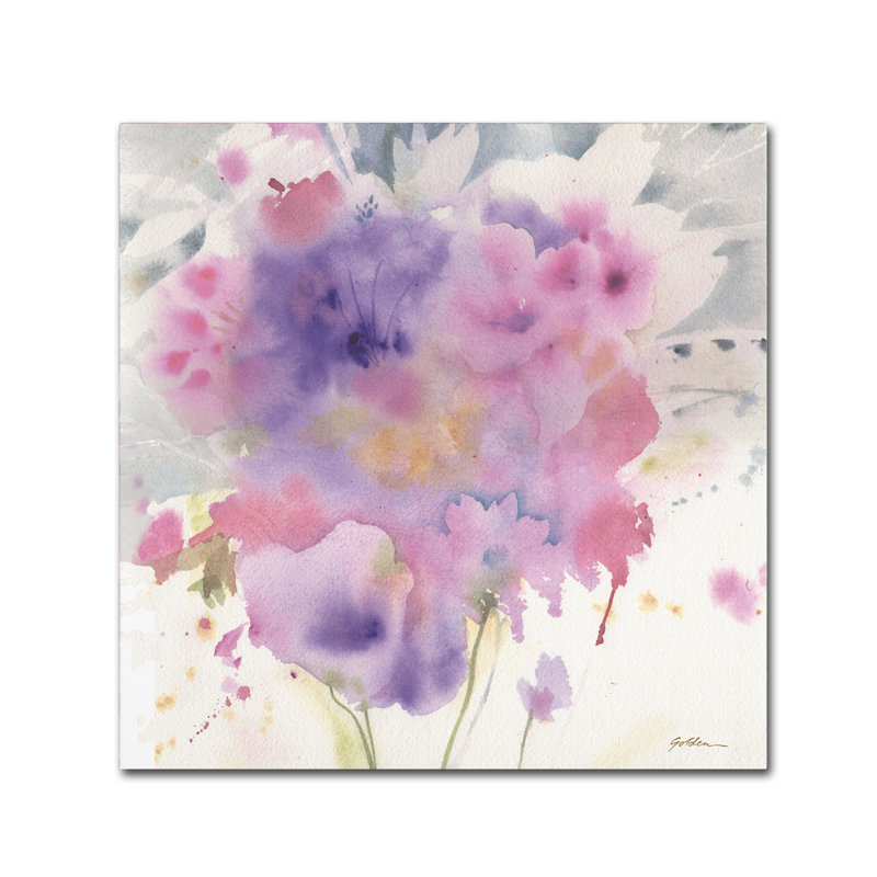 «Lavender Blue Bouquet», reproduction sur toile tendue, H 24 po x l 24 po