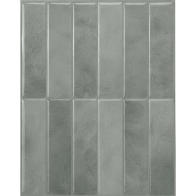 Peel and Stick Gel Backsplash Tile Morocco 11.5'' x 9'' (Set of 4)