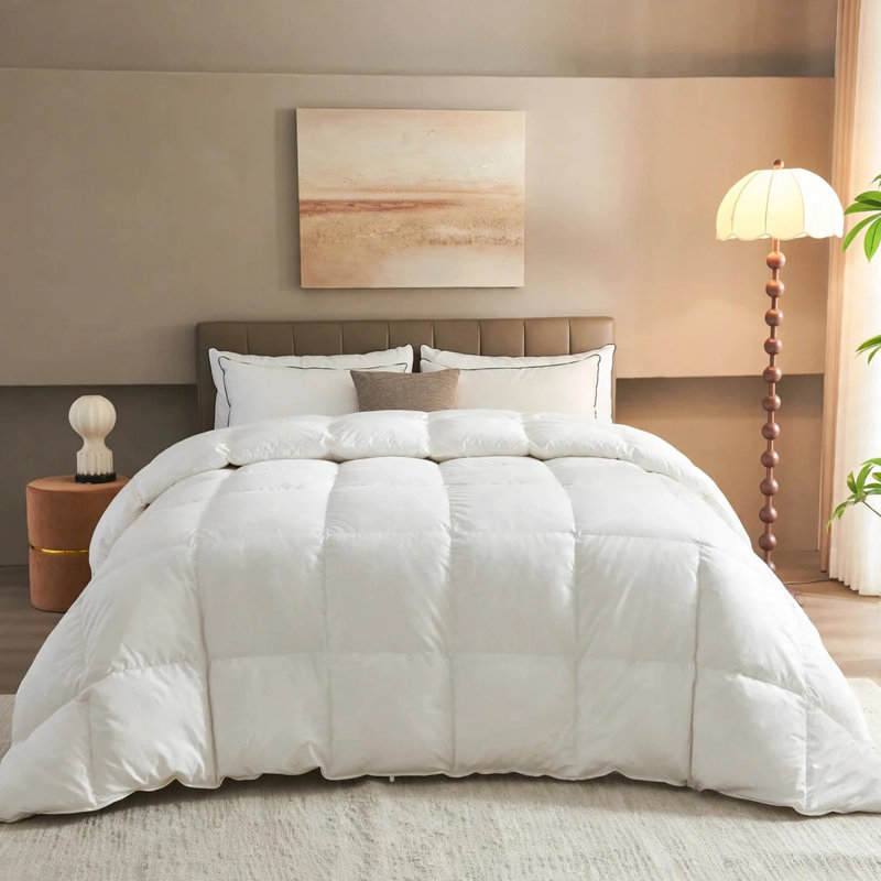 Premium Hotel Collection All Season Baffle Box 750FP Duvet Invert/ Comforter, Queen