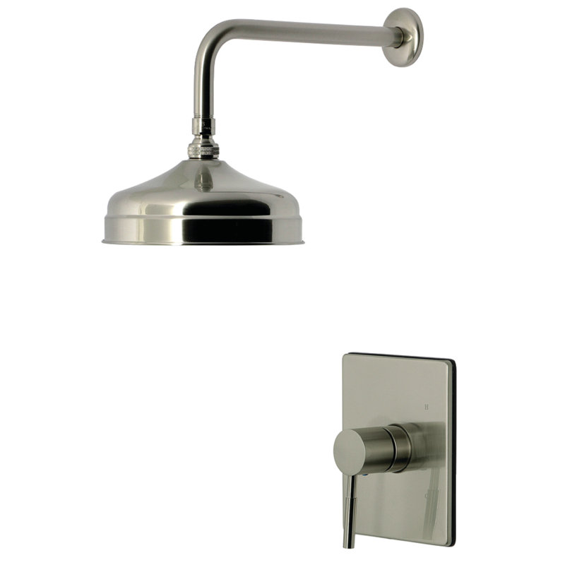 Robinet de douche Kingston à pression équilibrée à poignée simple Kingston Brass, Chrome poli