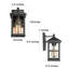 Applique murale d'extérieur à lanterne noire mate Adwira-342028600