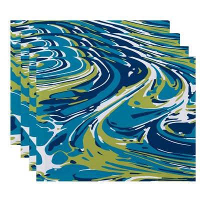 Amatul Polyester Geometric Rectangle Placemat