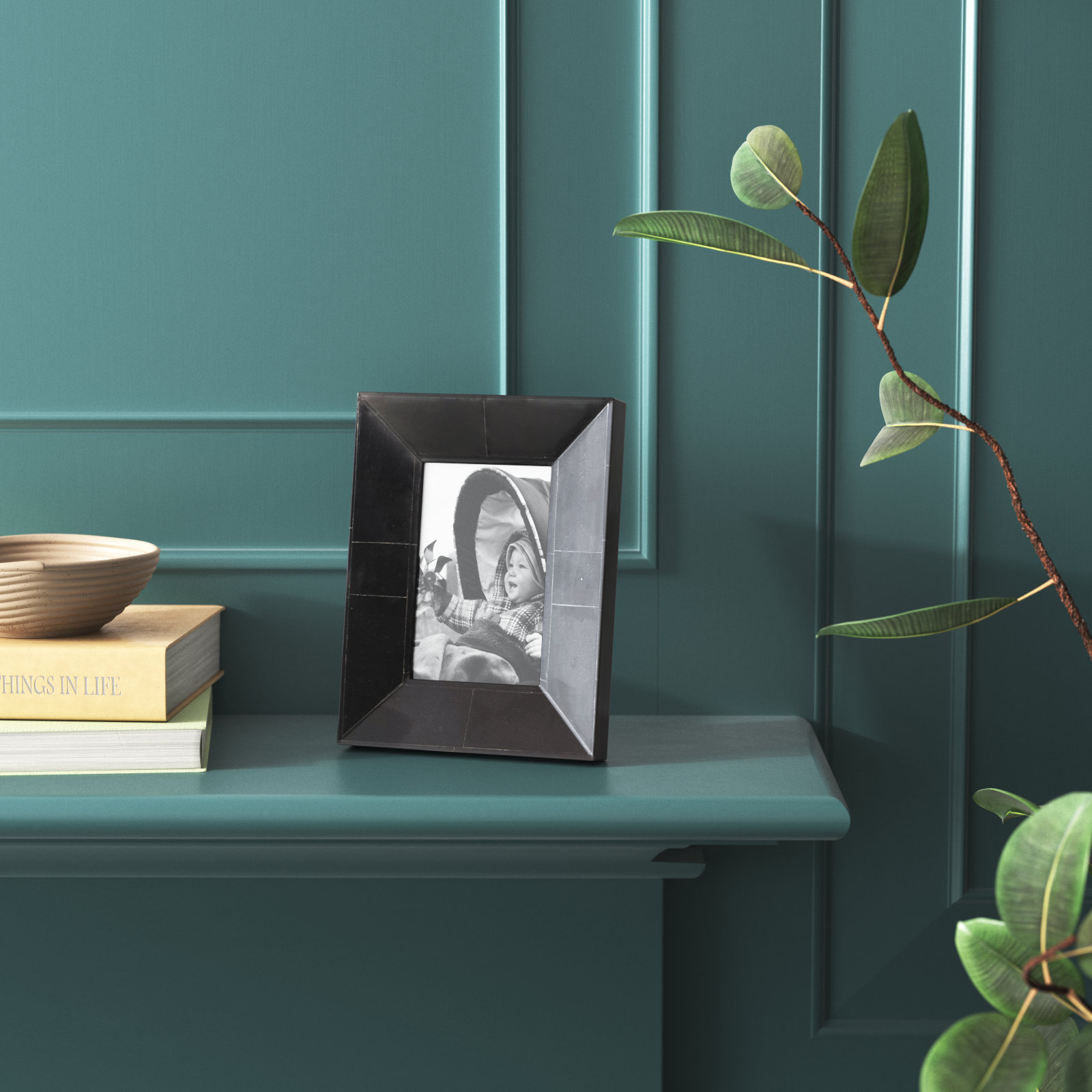 Ayrton Black Matte Picture Frame, 4" x 6"