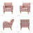 Arching Upholstered Armchair-1625562475